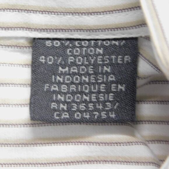 Unlisted Kenneth Cole Cotton Blend Long Sleeve Button Shirt Mens 17.5 34/35 XL - Picture 6 of 6